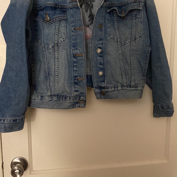 pull & bear denim oversized jacket size: S - Picture 4 of 7
